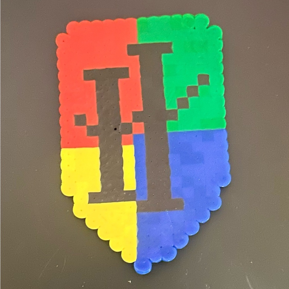Harry potter shield Perler bead magnet